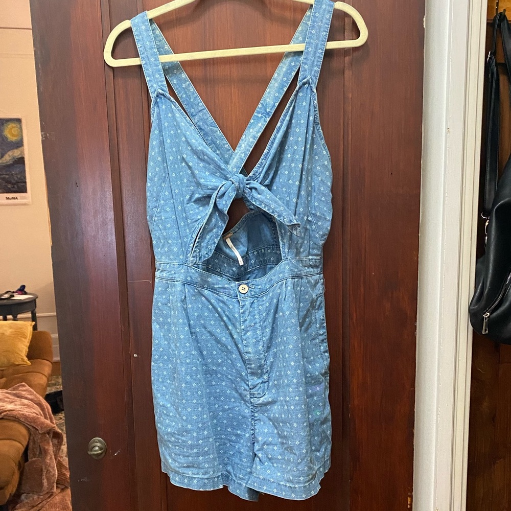 Free People Denim Romper